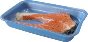 Упаковка стейков рыбы со скин эффектом