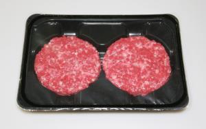 Упаковка гамбургеров в лотки Запайщики лотков трейсилеры